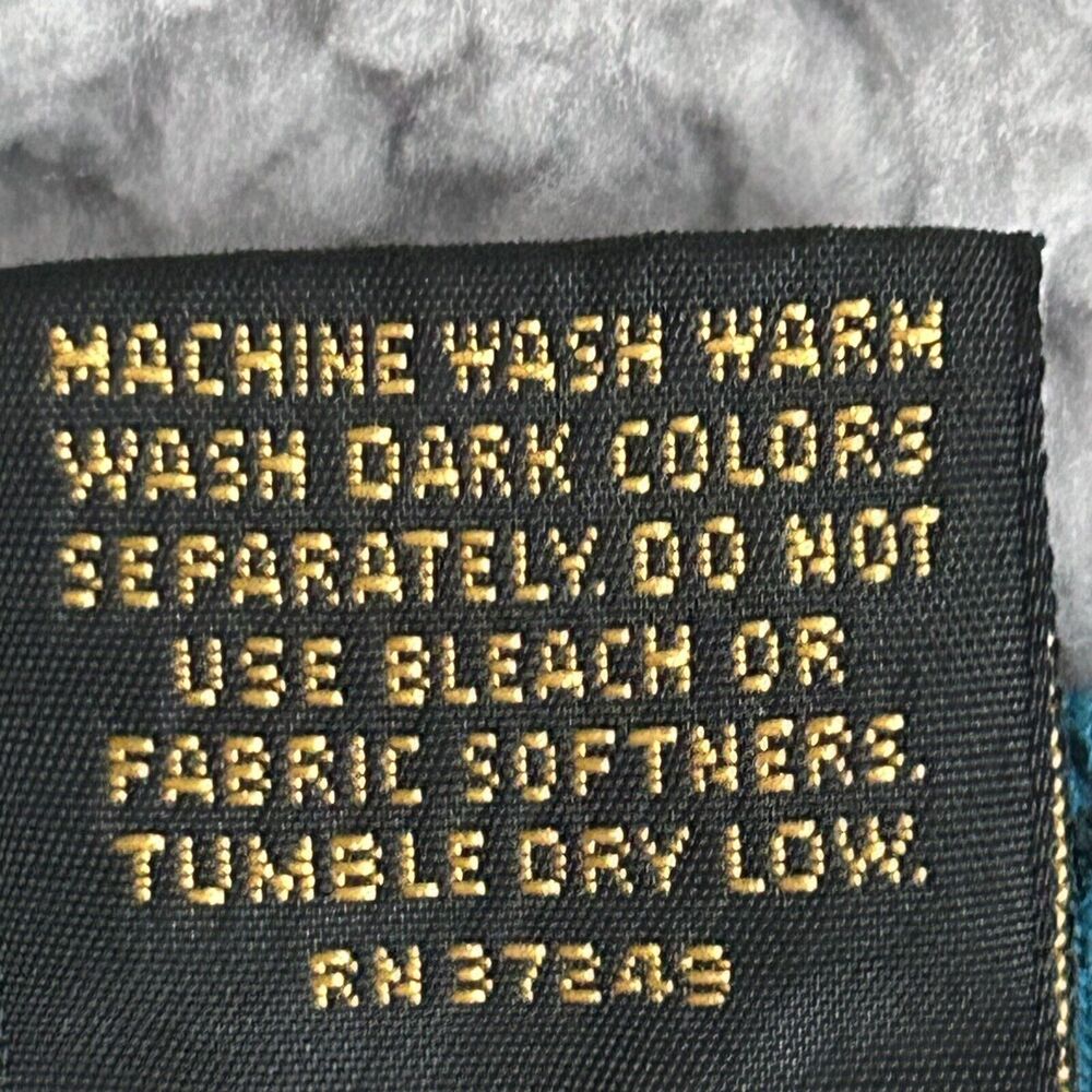 Vintage REI Mens L Quarter Zip Long Sleeve Pullover Shirt Blue Print Outdoor - Picture 3 of 15